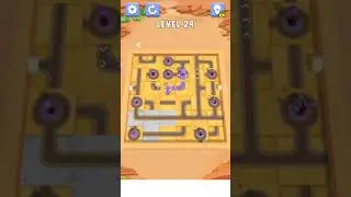 Water Connect&nbsp; Puzzle level 24 walkthrough solution|Gameplay||AloneGamestips|#WaterConnectP#shorts