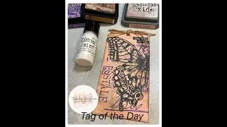 Tag of the Day process video: Perspective Butterfly die  #howto  #timholtz sizzix #paperart