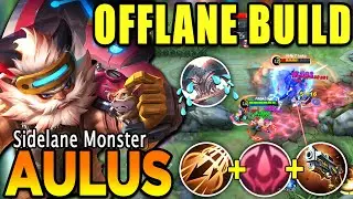 AULUS EASILY DESTROYS THAMUZ IN OFFLANE!😱SIDELANE AULUS BEST BUILD AND EMBLEM|AULUS OFFLANE GAMEPLAY