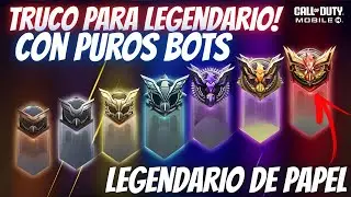 JAJA!! TRUCO PA' LLEGAR A LEYENDA CON PUROS BOTS! CONVIERTETE EN LEGENDARIO DE PAPEL | COD Mobile