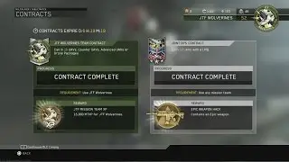 NEW WEEKLY CONTRACTS IN INFINITE WARFARE