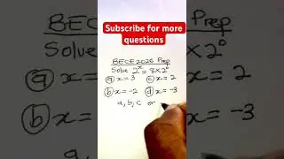 BECE 2026 Mathematics prep question |  Don&rsquo;t miss daily maths questions