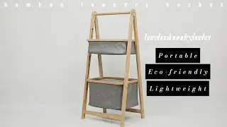 Bamboo Laundry Basket: Portable Design, Eco - Friendly Material, Lightweight for Easy Use