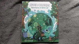 SPOOKY COLORING ADVENTURES OF WITCH CAT illustrated by Sara Szewczyk