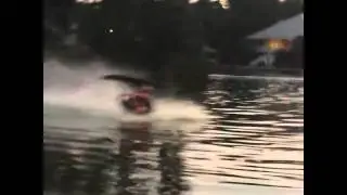 Tumble turn water skiing.