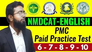 PMC MDCAT English (Practice Test 6 to 10)