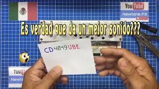 COMPARACION CD4049UBE  vs 74HC4049B1 vs CD4049BD USADOS EN PEDALES PARA GUITARRA O BAJO