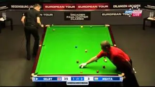 Aditya Mehta - Mark Selby (Frame 2) Snooker Paul Hunter Classic 2013 - Round 8