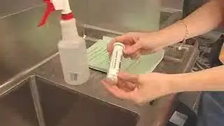 Thermometer, sanitizer and test strips
