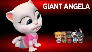 My Talking Tom Friends - GIANT ANGELA - Why Everybody Hates Angela - Talking Tom Gold Run 171225#1