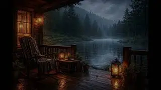 Slow Rain on a Silent Lake | Stress Relief & Deep Rest