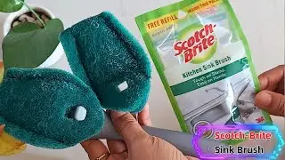 Scotch-Brite Plastic Kitchen Sink Brush Review in Hindi | Scotch-Brite Sink Brush Review & Demo