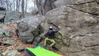 Floundering (V4) - Powerlinez Bouldering: History of Flight