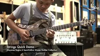 Strings Quick Demo | Mayones Regius 6 Semi-Hollow Master Builder Collection