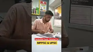 MPPSC PRE 2025 - Best Handwritten Notes | By AKS Sir #mppsc