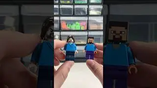 LEGO Minecraft vs LEGO Minecraft movie minifigures!