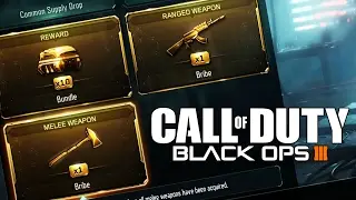 UNLOCKING TRIPLE PLAY CONTRACT IN BLACK OPS 3! | WEAPON BRIBE & MELEE WEAPON BRIBE!