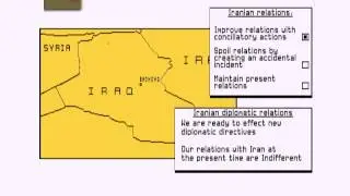 Conflict A Middle East Political Simulator, for the Atari ST, Trusteft's Retro Weekend