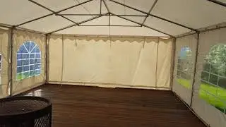 partyzelt 5 x 12 m mit boden video