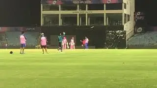 Steve smith batting against oshane thomas Rajasthan royals