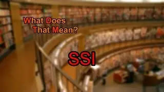 What does SSI mean?