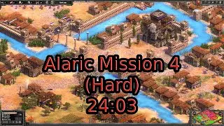 AOE2:DE Alaric Mission 4: The Giant Falls (Hard) in 24:03 (Achievement Walkthrough)