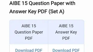 AIBE 15 Question Exam Paper with Answer Key PDF(Set A) 2021 All India Bar Examination question paper