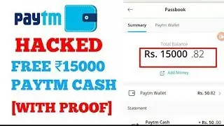 Hack Paytm Rs.1780 in 16 Sec 100% Real Proof