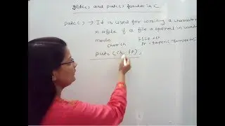 getc and putc function in C in Hindi   Lec-69|C Programming Tutorial in Hindi