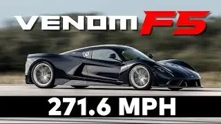 Hennessey Venom F5 hits just under 272MPH in testing at the Kennedy Space Centre! #hennesseyvenomf5