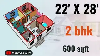 22x28 House Plan || 22x28 Ghar ka Naksha || 22x28 house design || 600 Sqft
