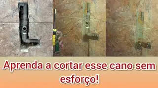 como cortar cano de PVC em espa&ccedil;os apertados