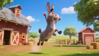 Jumpity-Jump Donkey | Farmyard Fun Song 🌻🎶