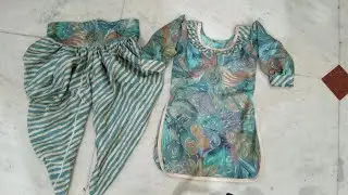 Baby suit kurti and dhoti shalwar #fashion #stitched #kurtidhotishalwar#babysuit#fancysuit#latest
