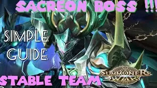 Summoners War : Next Level Summoners ( Sacreon BOSS with Stable team)