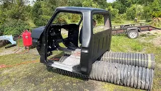 SWAMP DRAGON RESCUE | Epoxy Primer Entire Cab, Restoring a 1974 Ford F250, Resurrection Restoration!