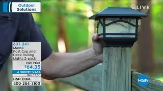 Maxsa Post Cap and Deck Railing Lights 2pack