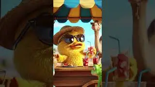 Duck Opens a Juice Stall in the Desert #cartoon #viral #shorts #duck