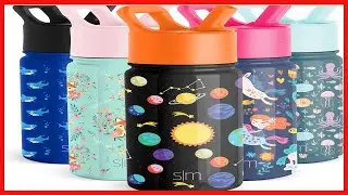 Bon produit -  Bouteille d'eau simple et moderne pour enfants avec couvercle en paille | Gobelet r&eacute;u