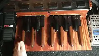 DIY MIDI bass pedals with aftertouch strip and pitch bender pedal!