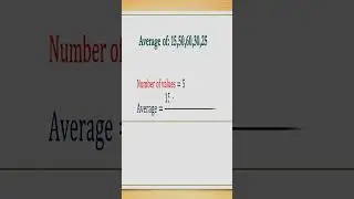 Calculate Average: Simple, Easy Steps for Beginners❓ 😎 #averagetricks #mathtricks