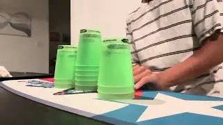 Sport stacking the cups fast