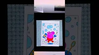 How to coloring GEORGE PIG [4K HDR HLG] #coloring #peppapig