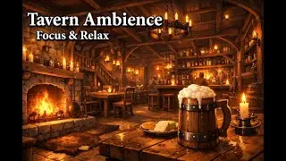 Fantasy Tavern Music - Relaxing Celtic Ambience & Fireplace [Focus & Sleep] / 異世界酒場のBGM