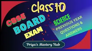 Priya's Mastery Hub:CBSE Class X SCIENCE Previous Year Solved Questions (Malayalam)
