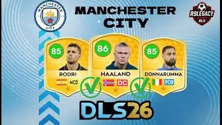 🔵⚪¡ PLANTILLA COMPLETA MANCHESTER CITY en DLS26!🏟️⭐ ¡Cartas y Stats Oficiales! 🔥⚽️🤯Haaland, Rodri💫