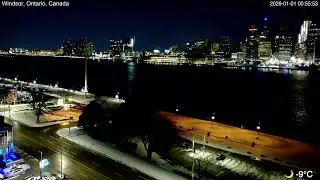 2025-12-31 Morning Segment - Detroit River Live Cam from Windsor, Ontario, Canada