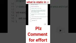 What is Static Variable | Static Variable in C | Frustrated Londa