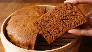 【cc】Steamed Brown Sugar Cake (ASMR)  / Easy Soft Fluffy / Chinese Simple Recipe / 椰汁红糖马拉糕