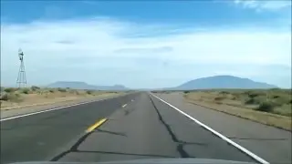 New Mexico - US 54 Oscuro to Carrizozo  - Time Lapse Driving
